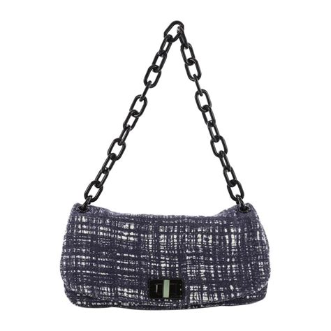 prada tela tweed bag|Prada Tela Tweed Flap Bag .